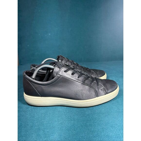 ECCO Soft 7 Black Leather Low Top Sneakers Men’s Size 10-10.5 US EU 44 main image 5